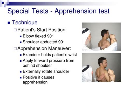 apprehension test labral tear|labral tear shoulder special test.